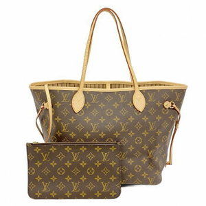 Louis Vuitton Monogram Neverfull Tote Bag Rose Pink Beige